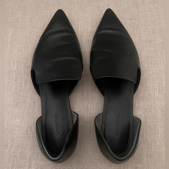 Vince Damris D’Orsay Black Loafers Flats (Size 7.5) - Picture 2 of 9